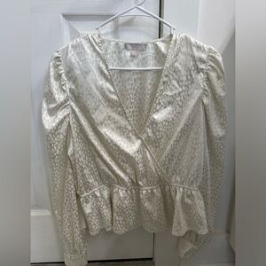 Women’s dotted cheetah print top / blouse